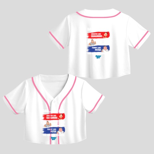 Discover Family Guy Crop Top Baseball Jerseys, Smooth Like Quagmire Crop Top Baseball Jerseys, Brave Like Joe Crop Top Baseball Jerseys