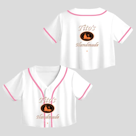 Discover Tito Crop Top Baseball Jerseys, TITO'S Handmade Vodka Crop Top Baseball Jerseys, Austin Crop Top Baseball Jerseys