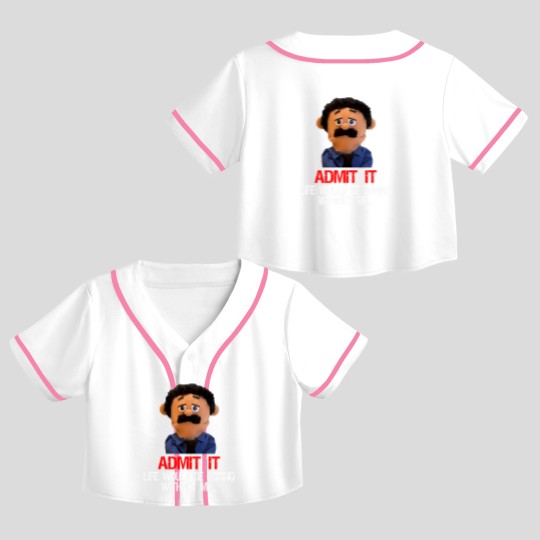 Discover awkward puppets diego admit it life would be boring without t Crop Top Baseball Jerseys
