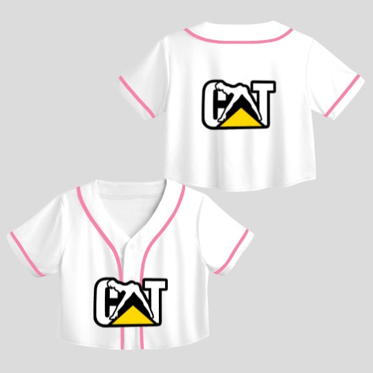 Discover CAT DIESEL GIRL Crop Top Baseball Jerseys
