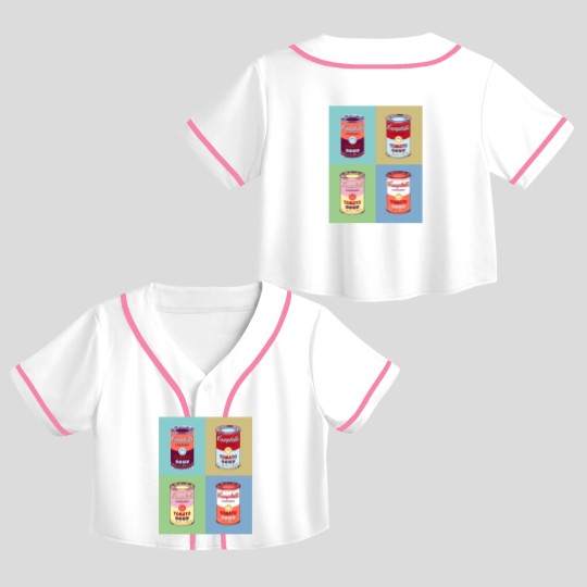 Discover Campbell soup - Despeinana - Crop Top Baseball Jerseys