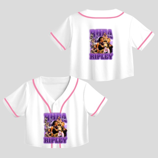 Discover Rhea Ripley Wrestling Entertainment Crop Top Baseball Jerseys