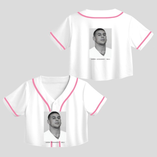 Discover Aaron Hernandez, 2013 Mugshot Crop Top Baseball Jerseys