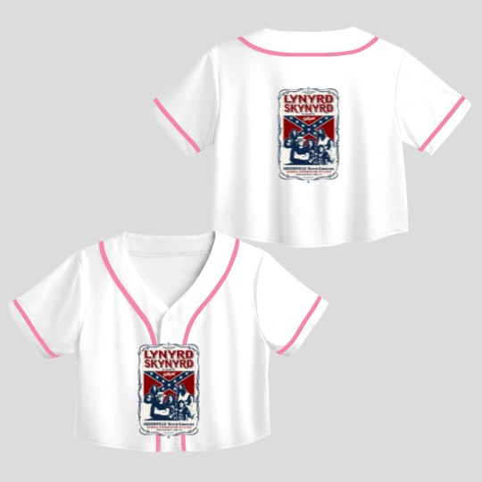 Discover Lynyrd Skynyrd 1977 Tour Crop Top Baseball Jerseys Crop Top Baseball Jerseys