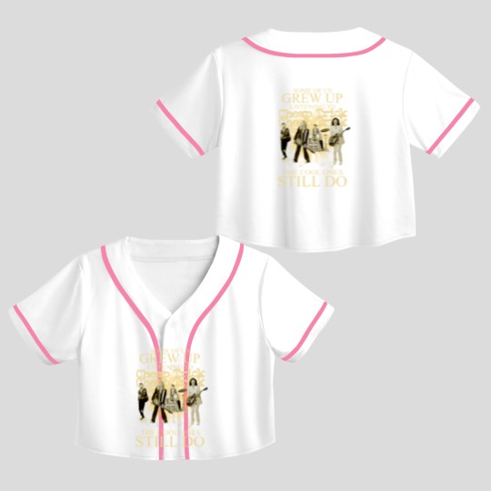 Discover Vintage  Trick Crop Top Baseball Jerseys,  Trick The Cool Ones Still Do Crop Top Baseball Jerseys