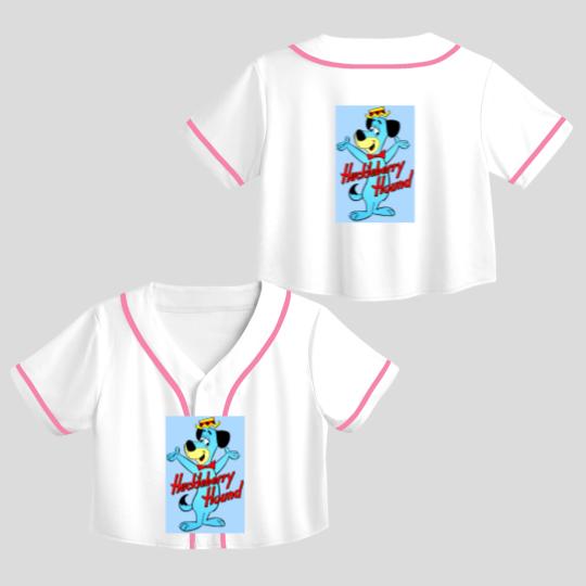 Discover Huckleberry Hound Doggie Crop Top Baseball Jerseys