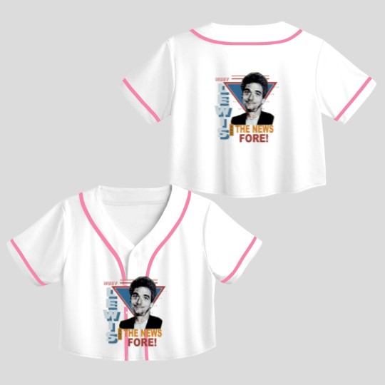 Discover Vintage 1986 Huey Lewis and the News Pop Rock Crop Top Baseball Jerseys