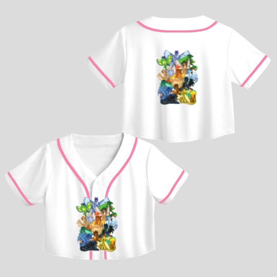 Discover Wings of Firee Wings of Firee Wings of Firee Crop Top Baseball Jerseys