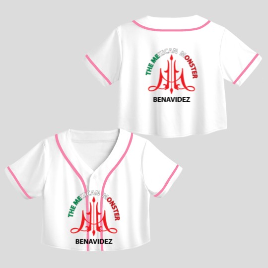 Discover DAVID BENAVIDEZ THE MEXICAN MONSTER Crop Top Baseball Jerseys