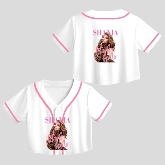 Discover Shania Twain Let's Go Girls Graphic Crop Top Baseball Jerseys