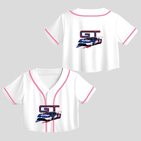 Discover GT IMSA GTLM Race Car Premium Crop Top Baseball Jerseys