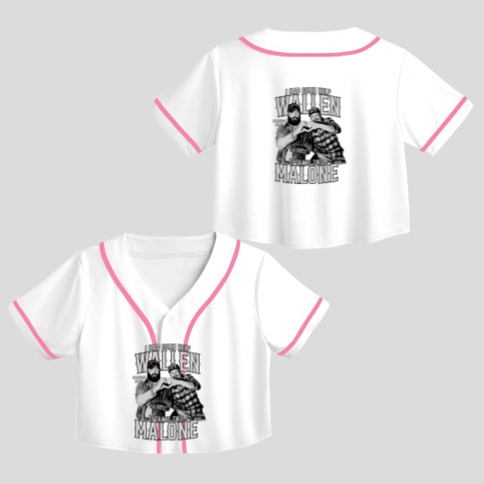 Discover Posty Wallen Crop Top Baseball Jerseys, Morgan Malone Crop Top Baseball Jerseys, Wallen And Malone Crop Top Baseball Jerseys