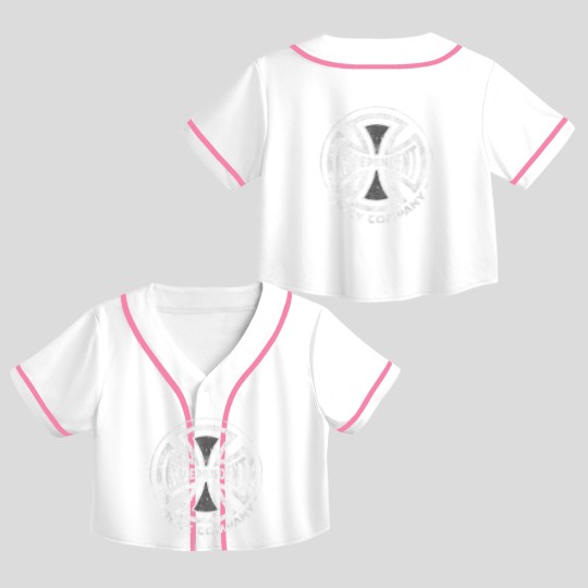Discover Vintage Independent Truck Iron Cross Skateboard Truck Crop Top Baseball Jerseys