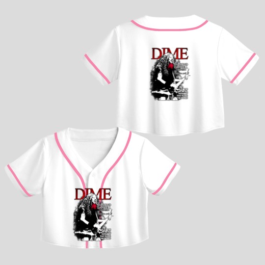 Discover Dimebag Darrell Mayhem Skull Damageplan Crop Top Baseball Jerseys
