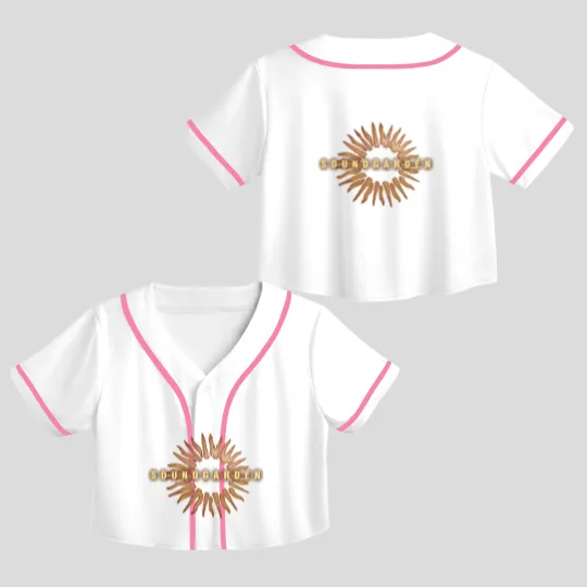 Discover Soundgarden - Black Hole Sun Crop Top Baseball Jerseys
