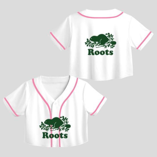 Discover Roots Canada Crop Top Baseball Jerseys