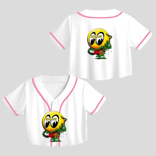 Discover Mooneyes and Rat Crop Top Baseball Jerseys