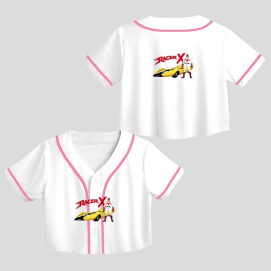 Discover Racer X Tribute to Original 60s Speed Racer Cartoon Series Crop Top Baseball Jerseys