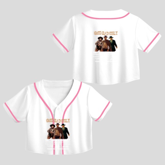 Discover The Bad Ugly Clint Eastwood Anniversary Crop Top Baseball Jerseys