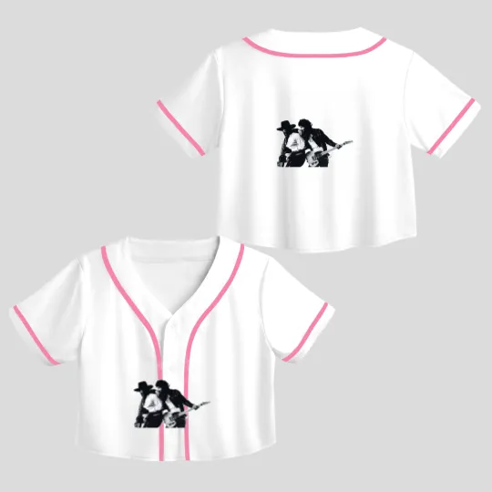 Discover Bruce Springsteen Born To Run Black Crop Top Baseball Jerseys