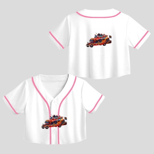 Discover Furthur Bus Crop Top Baseball Jerseys