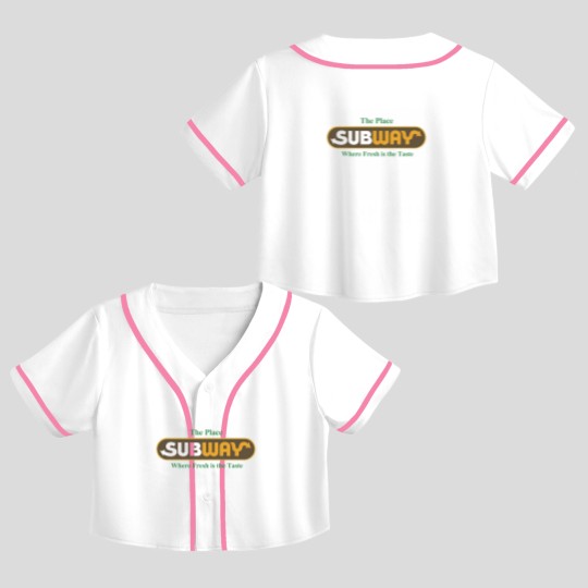 Discover Happy Gilmore - Delicious Subs Crop Top Baseball Jerseys