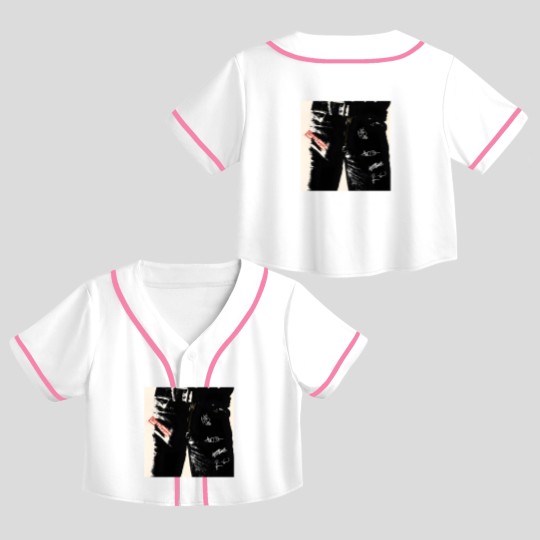 Discover Sticky Fingers album vintage Crop Top Baseball Jerseys