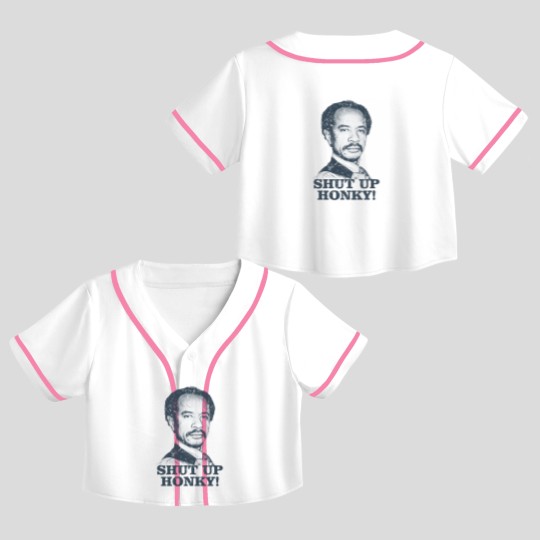 Discover Shut Up Honky! - The Jeffersons - Shut Up Honky - Crop Top Baseball Jerseys