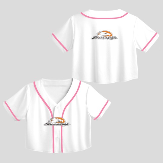 Discover Screamin Eagle Heart Crop Top Baseball Jerseys