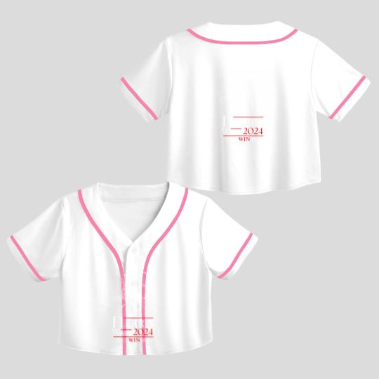 Discover Harris Walz 2024 Crop Top Baseball Jerseys Cat Lady for Kamala Harris Walz Crop Top Baseball Jerseys Cat Ladies