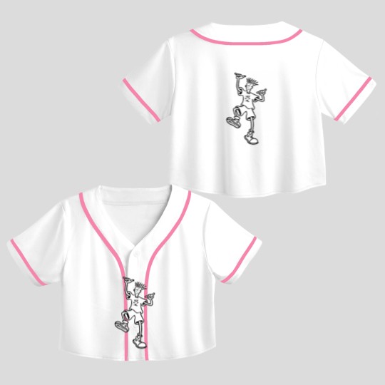 Discover Fido Dido Crop Top Baseball Jerseys