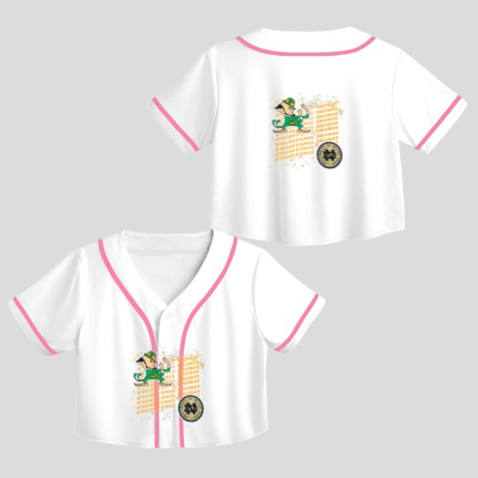 Discover Vintage 90s ND University Crewneck Crop Top Baseball Jerseys