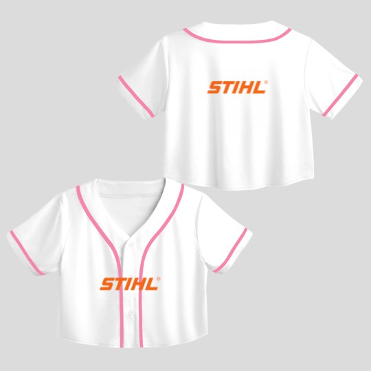 Discover STIHL-Logo Crop Top Baseball Jerseys