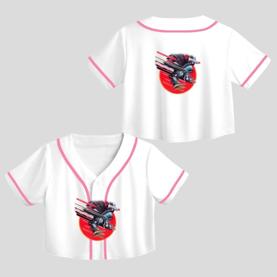 Discover JUDAS PRIEST Crop Top Baseball Jerseys Screaming For Vengeance Special Crop Top Baseball Jerseys