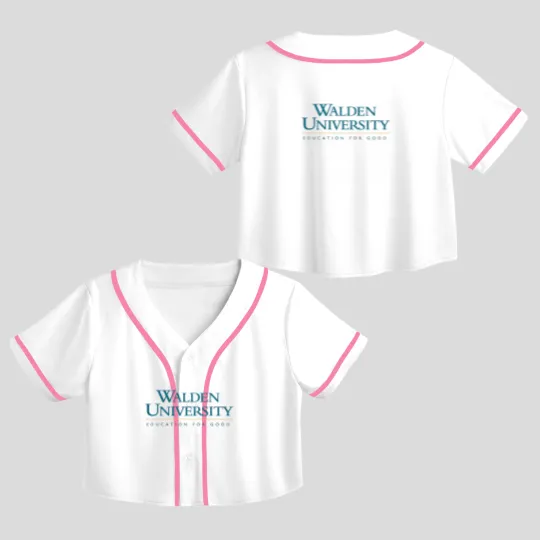 Discover Walden University Established 1970 Crop Top Baseball Jerseys