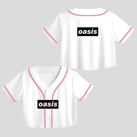 Discover Classic Rock 90'S Oasis Oasis Oasis Oasis Oasis Oasis Oasis Oasis Oasis Oasis Oasis Oasis Oasis Oasis Crop Top Baseball Jerseys