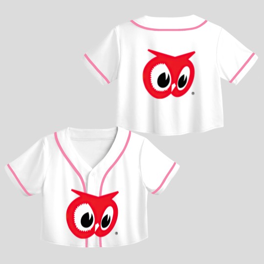 Discover Red Owl Food Stores Logo Crop Top Baseball Jerseys