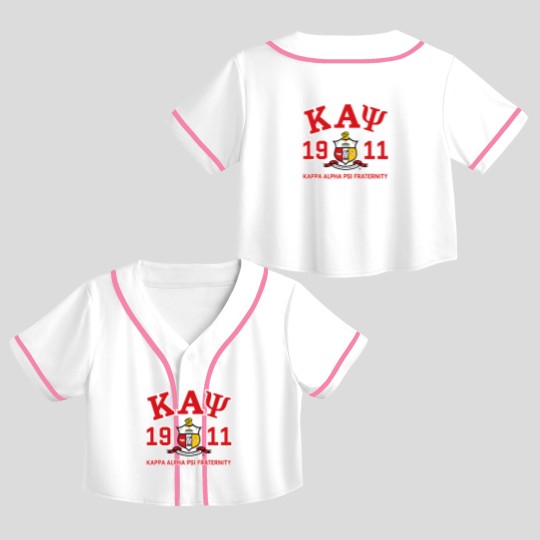 Discover Kappas Alpha Psi Apparel Kappas Alpha Psi Fraternity Crop Top Baseball Jerseys