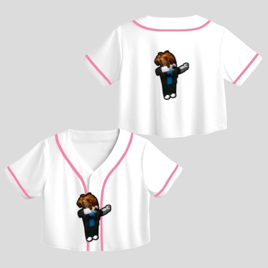 Discover Dabbingg Bacon Hair RobloxDabbingg Bacon Hair Robloxe Crop Top Baseball Jerseys