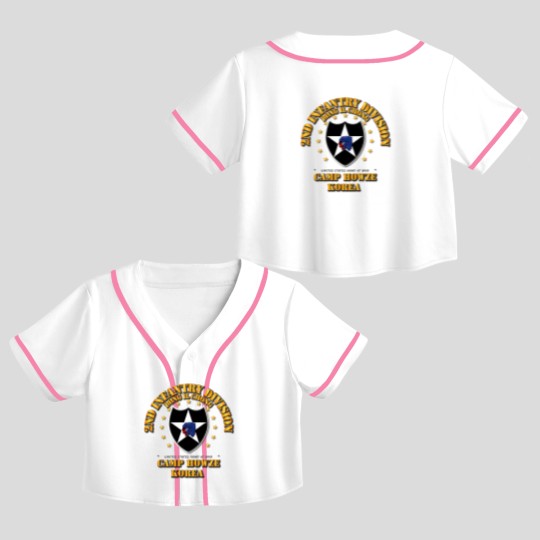 Discover 2nd Infantry Division - Camp Howze Crop Top Baseball Jerseys
