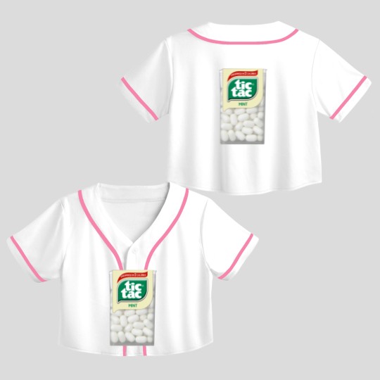 Discover Tic tac mints Crop Top Baseball Jerseys