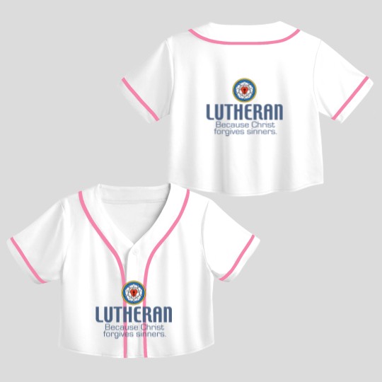 Discover Lutheran Crop Top Baseball Jerseys