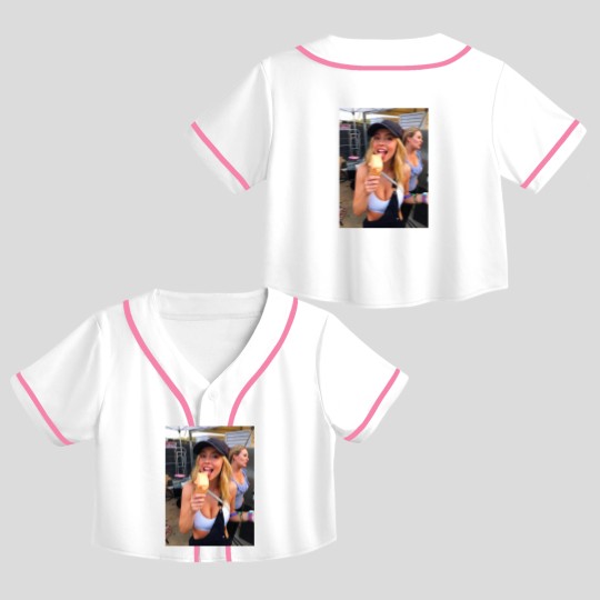Discover Sydney Sweeney Crop Top Baseball Jerseys