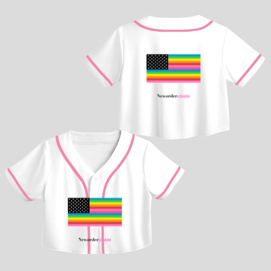 Discover New Order Substance USA89 Tour Crop Top Baseball Jerseys