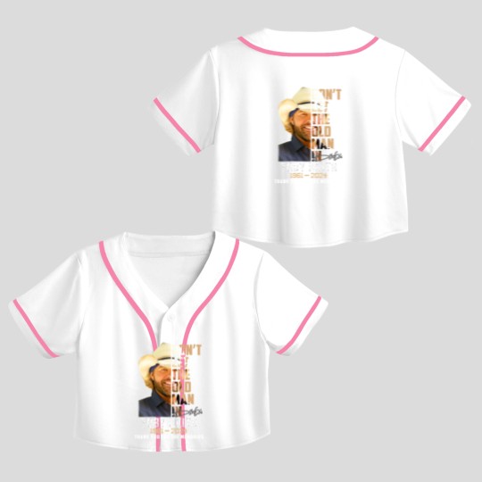 Discover Toby Keith Crop Top Baseball Jerseys, In Memory Of Toby Keith 1961 2024 Crop Top Baseball Jerseys, Toby Keith Honoring Crop Top Baseball Jerseys
