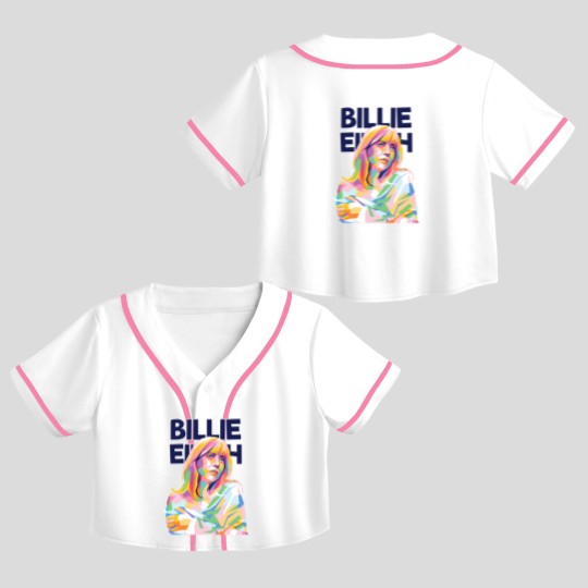 Discover Billie Ellish Crop Top Baseball Jerseys