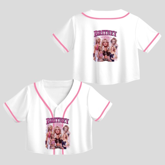 Discover Britney Spears bubblegum Unisex Crop Top Baseball Jerseys, Britney Spears Merch