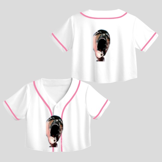 Discover The Pink Wall Poster Crop Top Baseball Jerseys