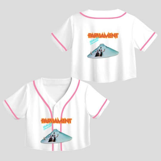 Discover PARLIAMENT FUNKADELIC MOTHERSHIP CONNECTION George Clinton Crop Top Baseball Jerseys