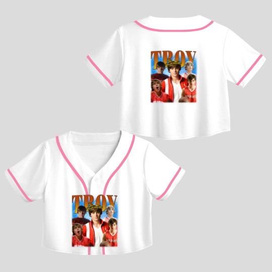 Discover Troy Bolton Crop Top Baseball Jerseys, Zac Efron Merchandise, Zac Efron Crop Top Baseball Jerseys, Zac Efron Crop Top Baseball Jerseys